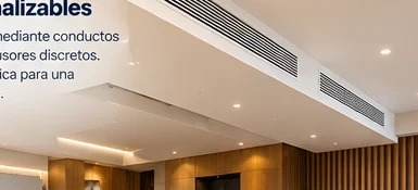 Rejillas lineales discretas de climatización por conductos