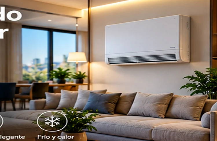 Integración de climatización en una vivienda contemporánea