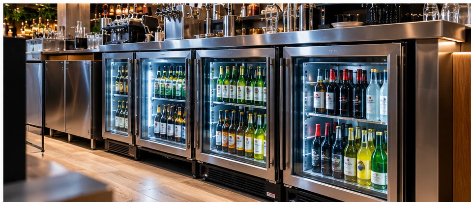 Equipos de refrigeración y botelleros para hostelería. Imagen ilustrativa de soluciones frigoríficas